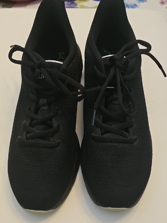 KURU Shoes - KURU Women's 20 Medium Black Knit Lace-Up Athletic Sneakers -